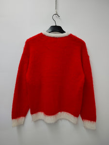 22NJ New York Local Christmas Edition Red Unisex Mohair Sweater