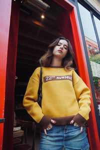 22NJ Avenue Yellow Unisex Sweater