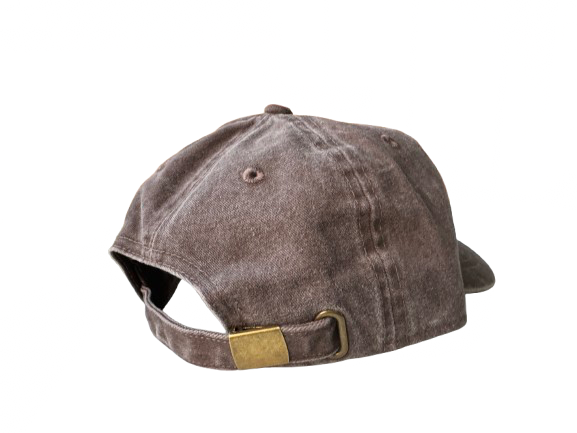 22NJ Dark Brown Washed Cotton Cap