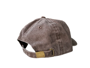 22NJ Dark Brown Washed Cotton Cap