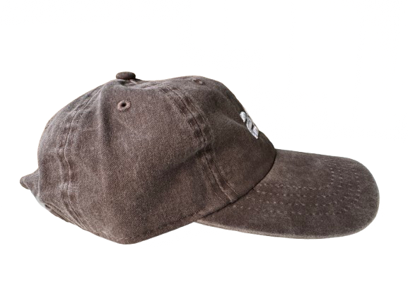 22NJ Dark Brown Washed Cotton Cap