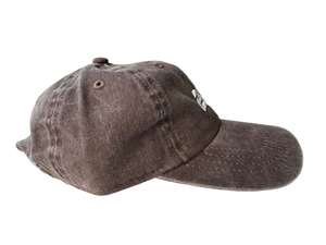 22NJ Dark Brown Washed Cotton Cap