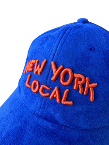 22NJ New York Local Navy Blue Suede Cap