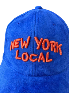 22NJ New York Local Navy Blue Suede Cap