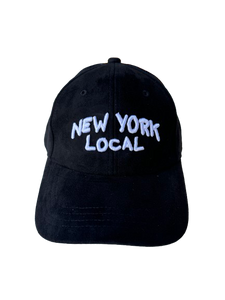 22NJ New York Local Black Suede Cap