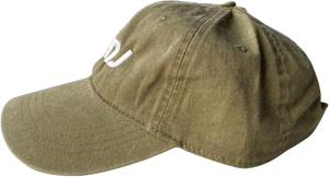 22NJ Olive Green Washed Cotton Cap