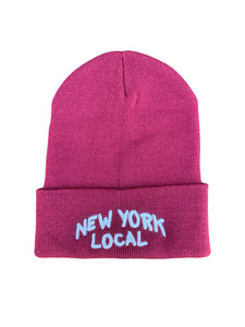 Burgundy New York Local Beanie