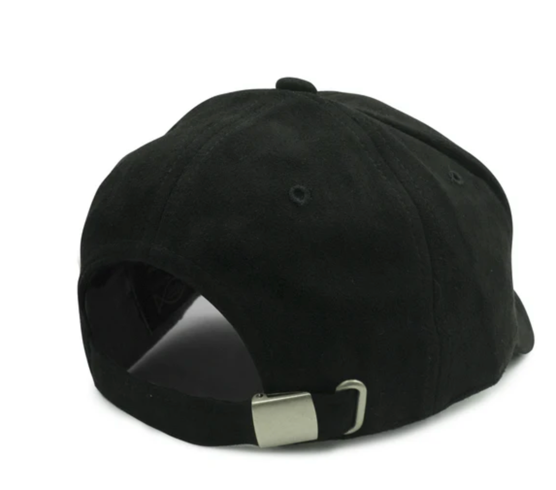 22NJ New York Local Black Suede Cap