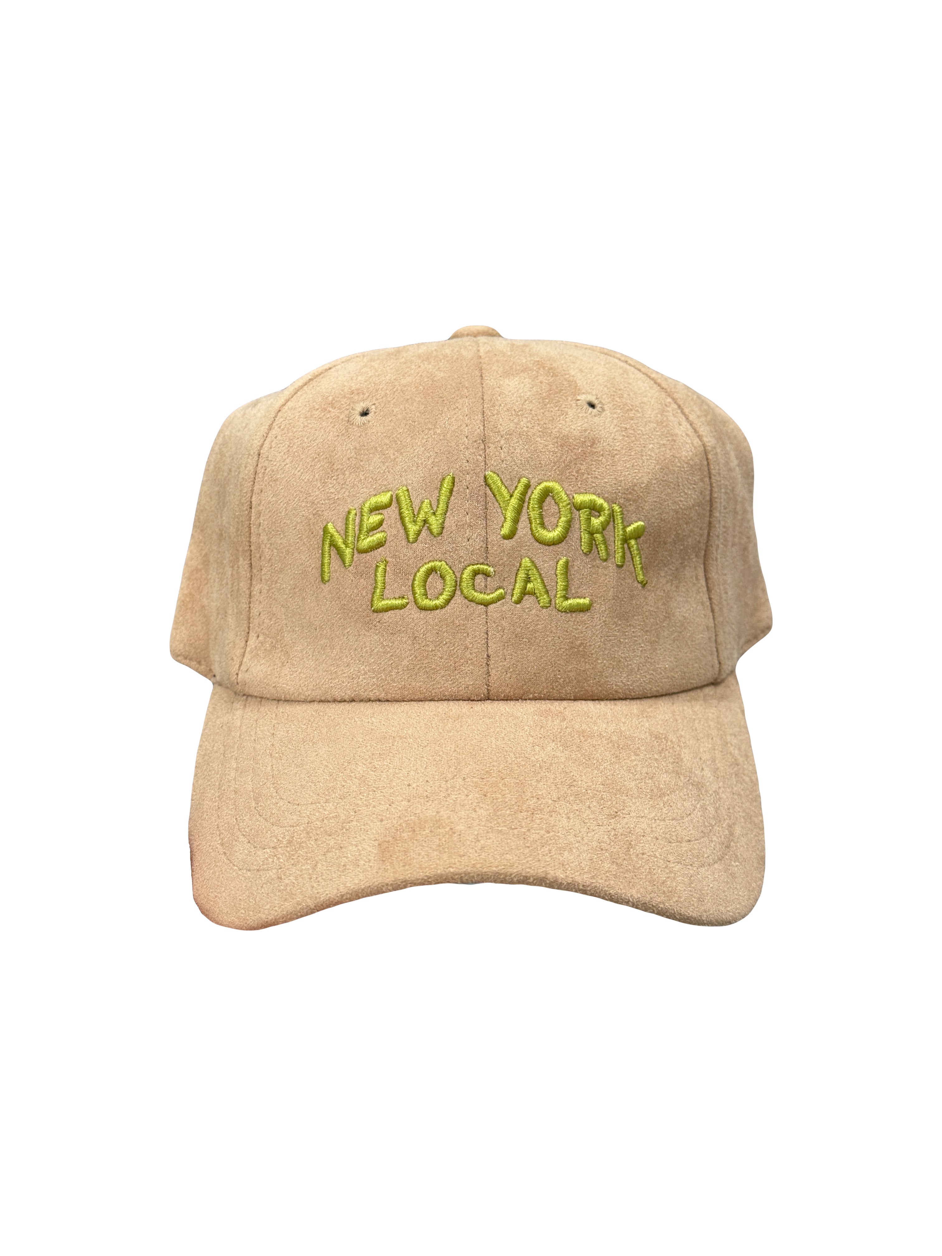 22NJ New York Local Beige Suede Cap